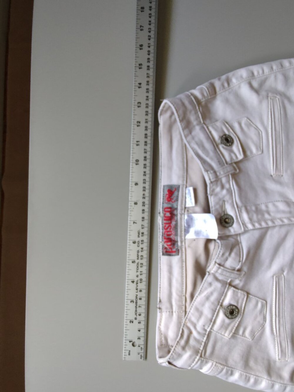 Paracuso white women's jeans size 28 stretchy - Picture 3 of 16